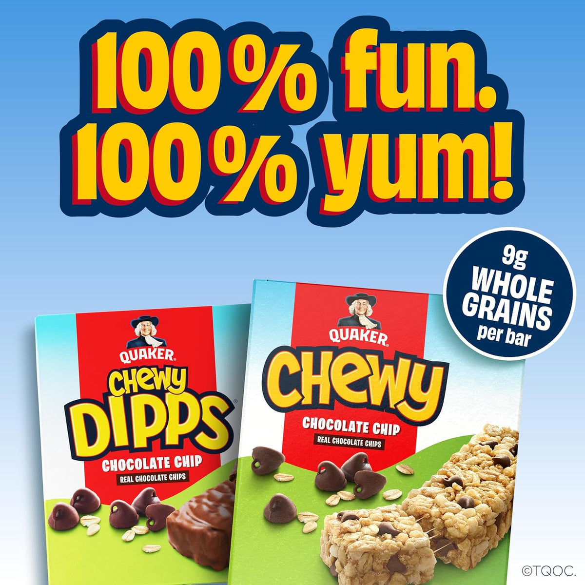 Quaker Chewy Granola Bars, 25% Less Sugar, 2 Flavor Variety Pack, (18 Pack)