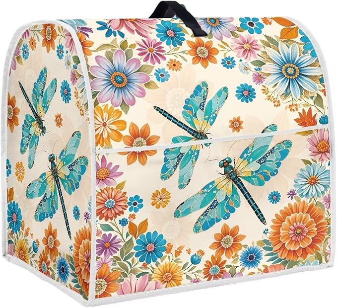 Country Sunflower Blender Cover for 6-8 Qt Mixers Practical Kitchen Stand Mixer Cover with Top Handle and Storage Pocket Washable Appliance Dust Protector for Modern Kitchen
