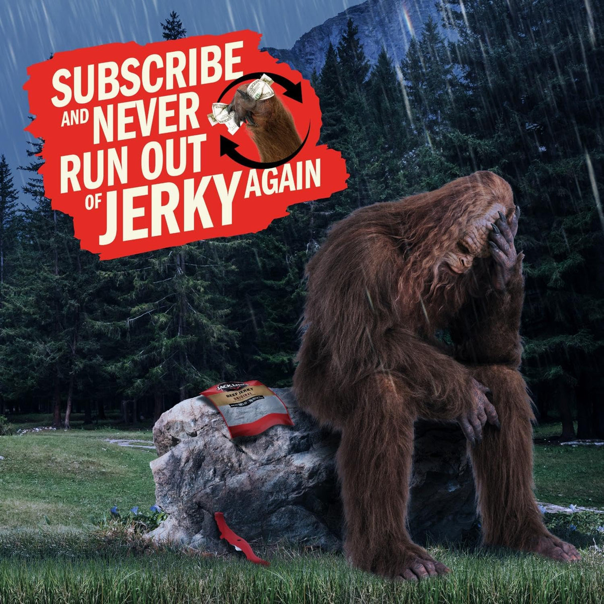 Jack Link's Turkey Jerky, Original, Jerky Bag - Flavorful Snack, Ready to Eat Protein Snacks with 13g of Protein per Serving, Made with 100% Turkey, Keto Friendly - 5 Oz.