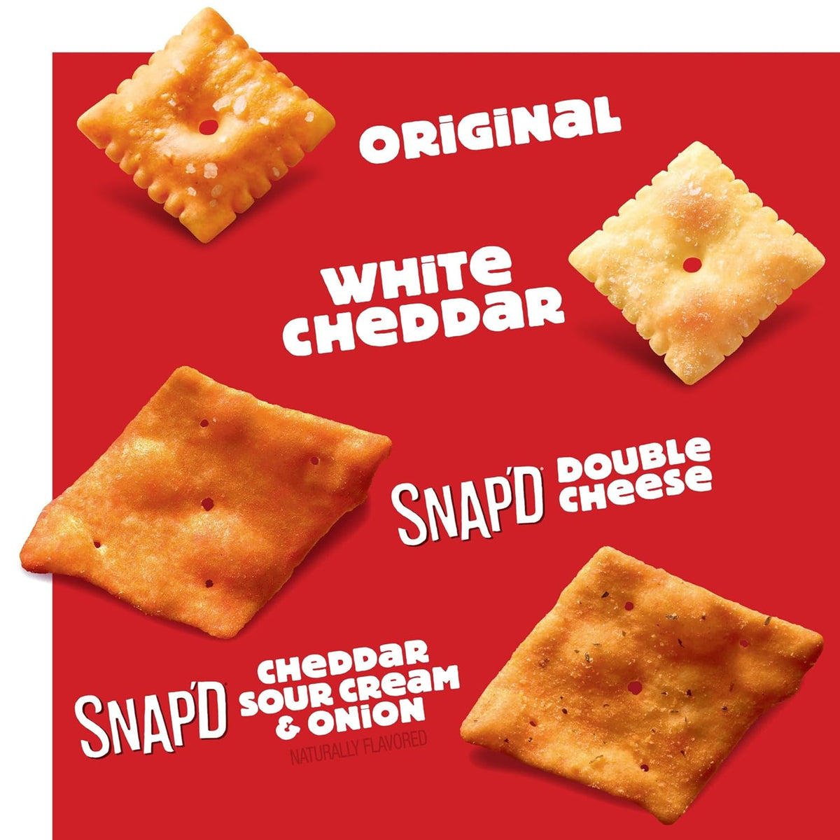 Cheez-It Cheese Crackers, Baked Snack Crackers, Lunch Snacks, Variety Pack (42 Packs)