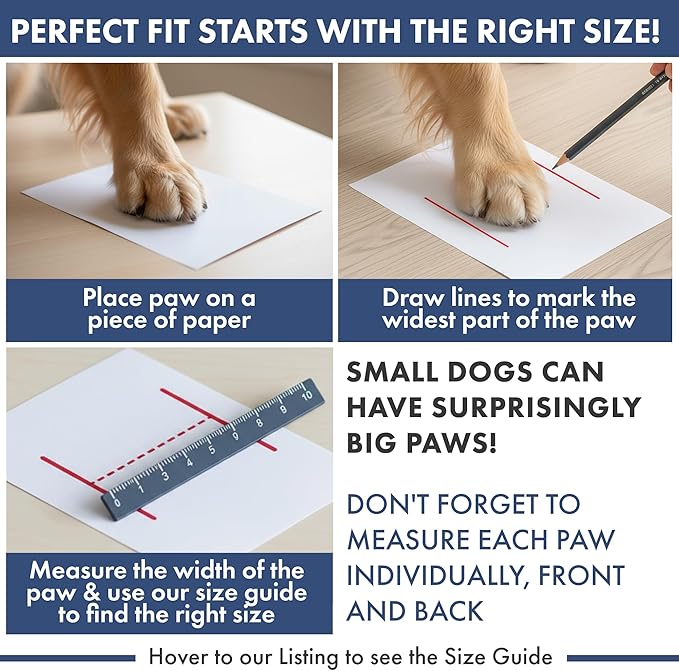 Spark Paws Dog Shoes, Waterproof Dog Boots for Medium to Large Dogs, Non Slip, Breathable Dog Booties and Paw Protectors - 4PCS Doggie Hiking Boots with Reflective Straps - Lilac, Size 6