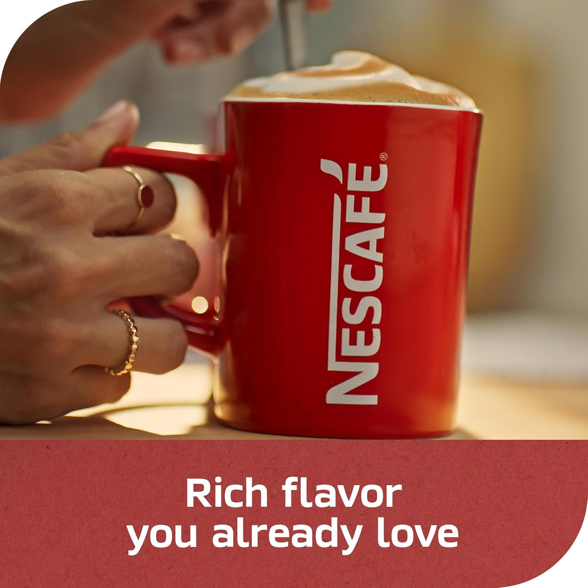 NESCAFÉ CLÁSICO Instant Coffee, Dark Roast Coffee, 1 Jar (10.5 Oz)