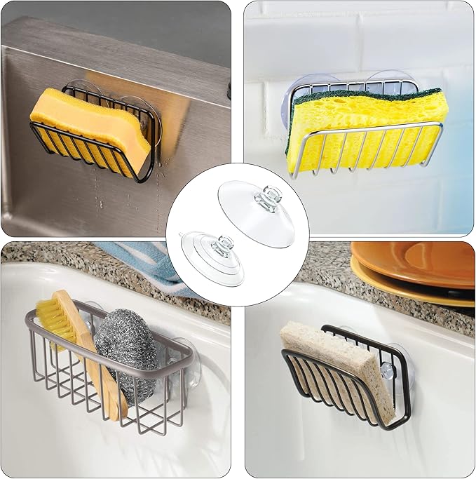 Sponge Holder Suction, Replacement Suction Cups for Sponge Holder, Kitchen Sink Caddy Suction Cup, suction cups for sink caddy
