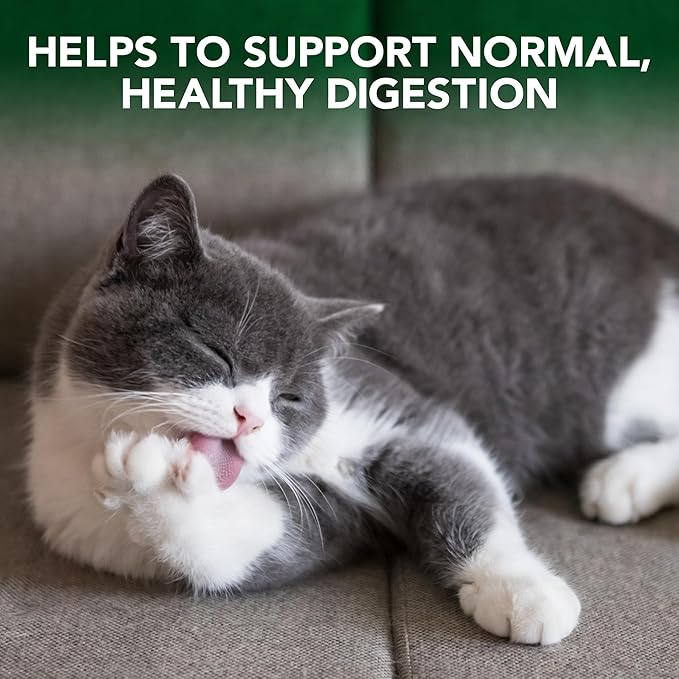 Vet’s Best Cat Hairball Relief Digestive Aid, Vet Formulated Hairball Support Remedy, Hairball Relief for Cats, Classic Chicken Flavor, 60 Chewable Tablets