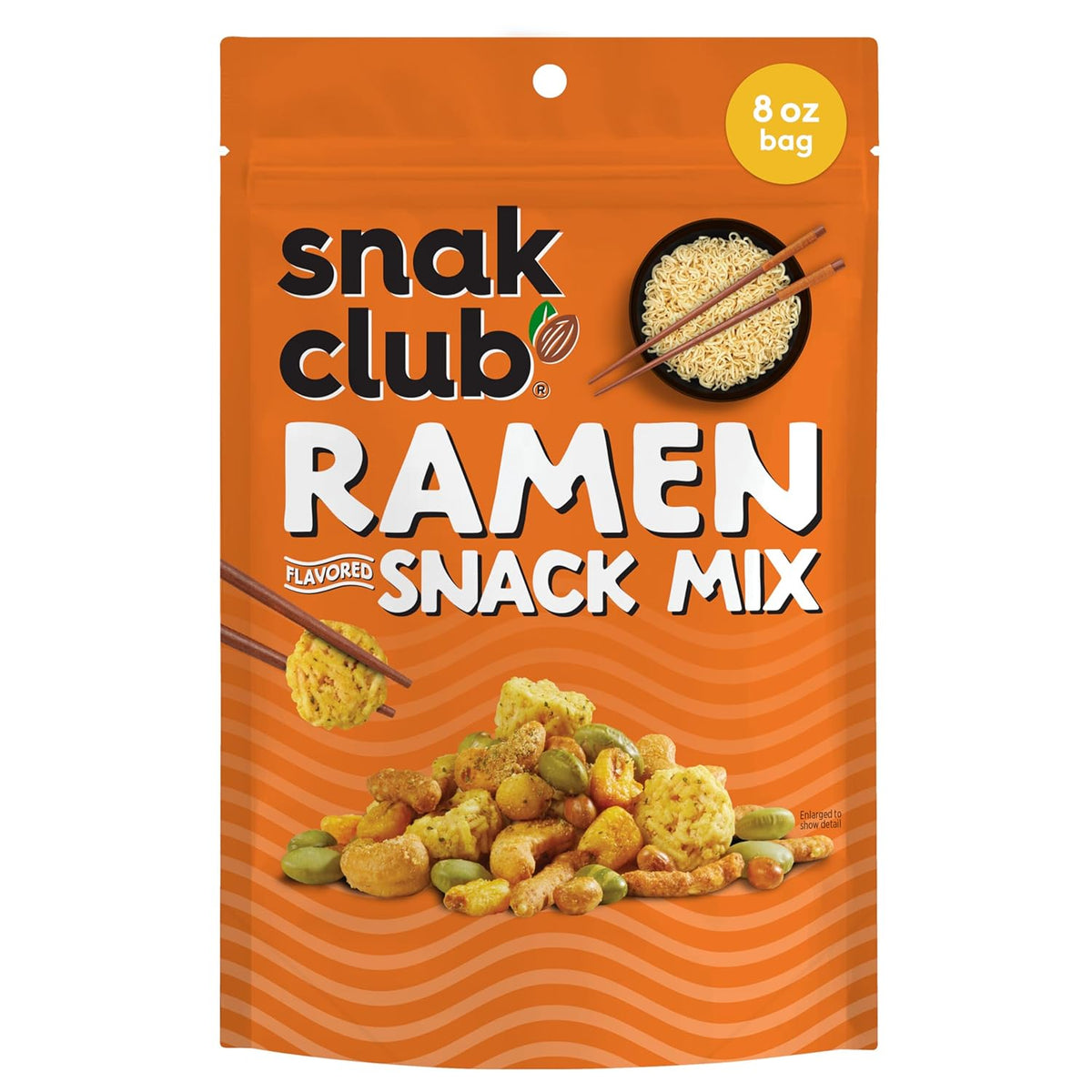 Snak Club Peanut Butter Chocolate Trail Mix with Peanuts, Peanut Butter M&M’S, Toffee Peanuts, and Pretzels, 11 oz Resealable Bag