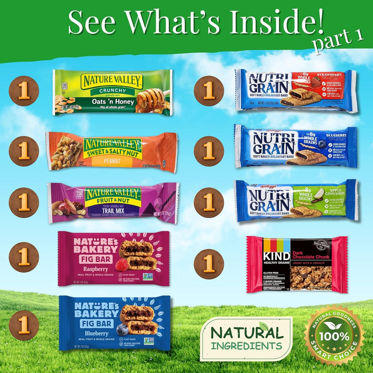 Healthy Snack Variety Box for Adults - Deluxe Assortment with Granola Bars, Nut Mixes, and Fruit Snacks for Families, Office, Gifts, and Travel (28 Count)