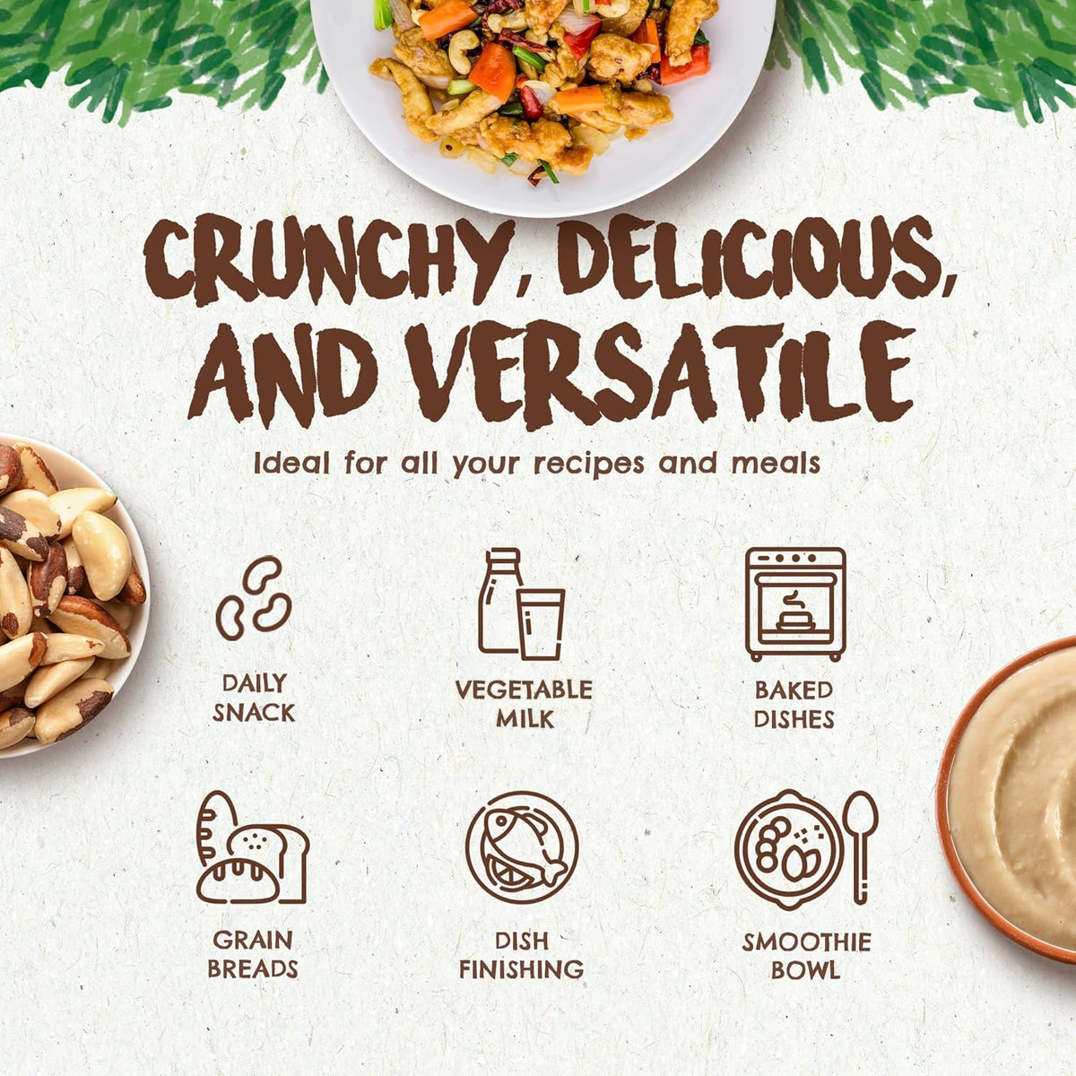 Snack The True Organic Brazil Nuts 15 oz – Raw and Unsalted – Kosher – Healthy-Rich in Vegetable Protein – Harvested in Amazon Rainforest – Fresh, Vegan and Gluten Free – Forest Up