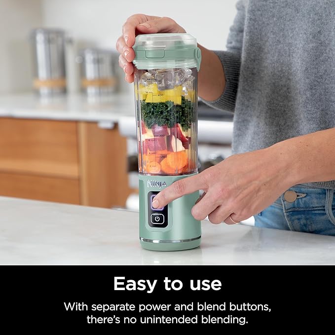 Ninja Blast Portable Blender, Cordless, 18oz. Vessel, Personal Blender for Shakes and Smoothies (Renewed)