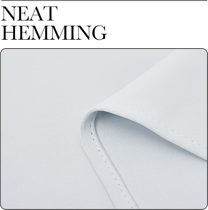 NICETOWN Greyish White Window Curtain Panels