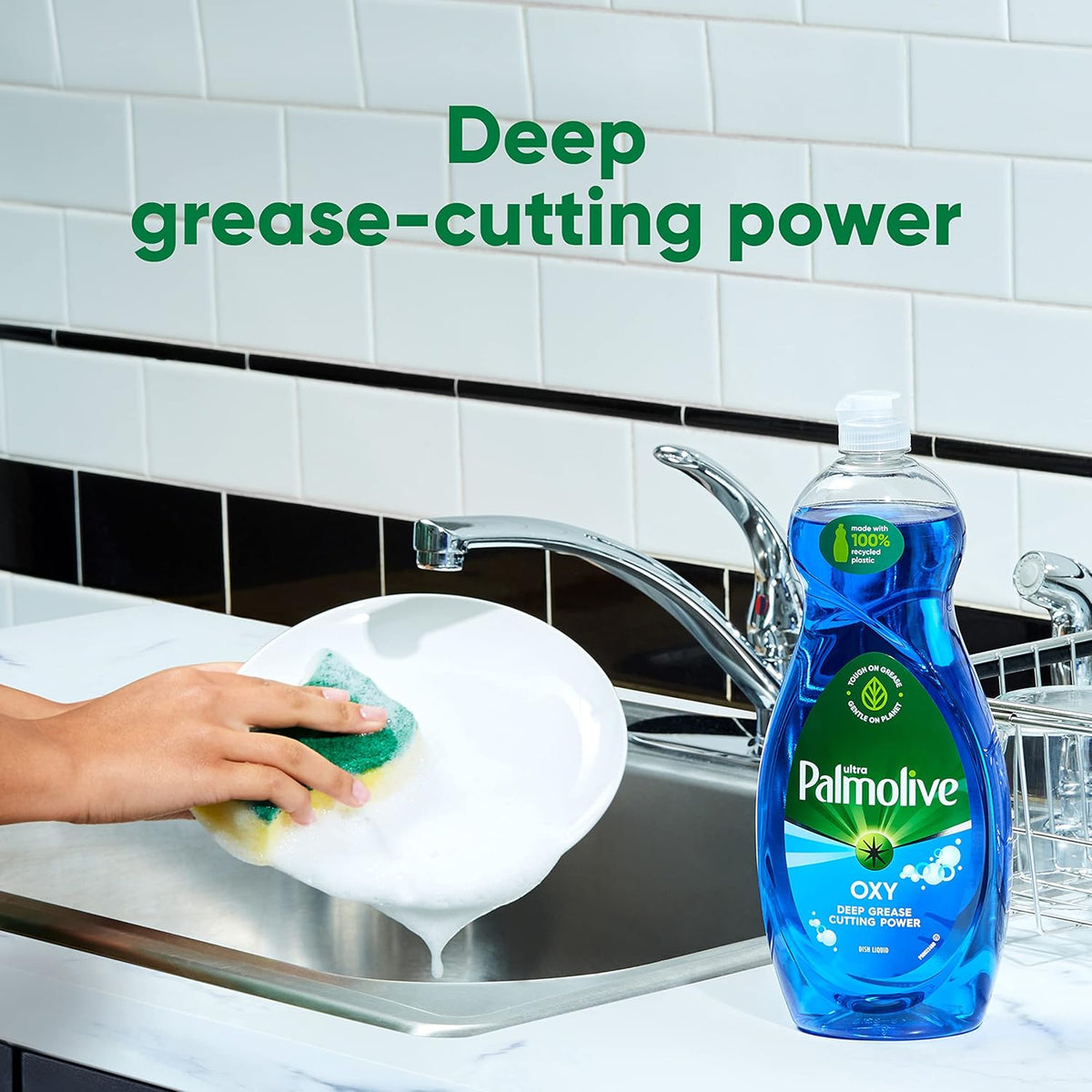 Palmolive Ultra Dishwashing Liquid Dish Soap, Oxy Power Degreaser - 32.5 Fl Oz (Pack of 4)