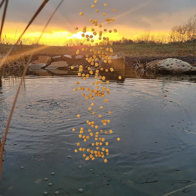 HALF OFF PONDS Grow Pro Koi Fish Food - 20 lb Floating Pellets, 5mm Size - Goldfish Food for Ponds - 40% Protein with Fish Meal & Probiotics - Designed for Rapid Growth & High Digestibility