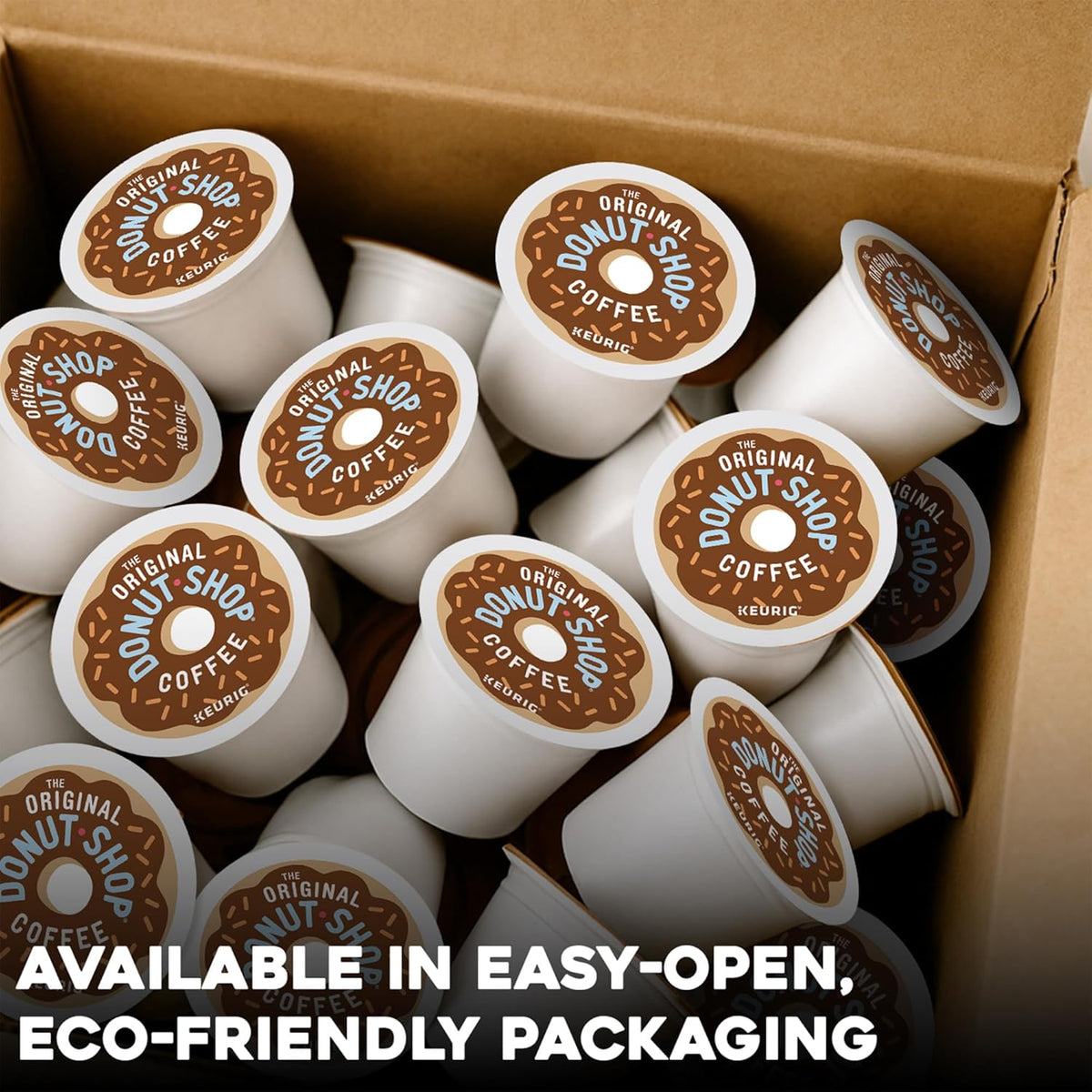 The Original Donut Shop Regular Keurig Single-Serve K-Cup Pods, Medium Roast Coffee, 72 Count