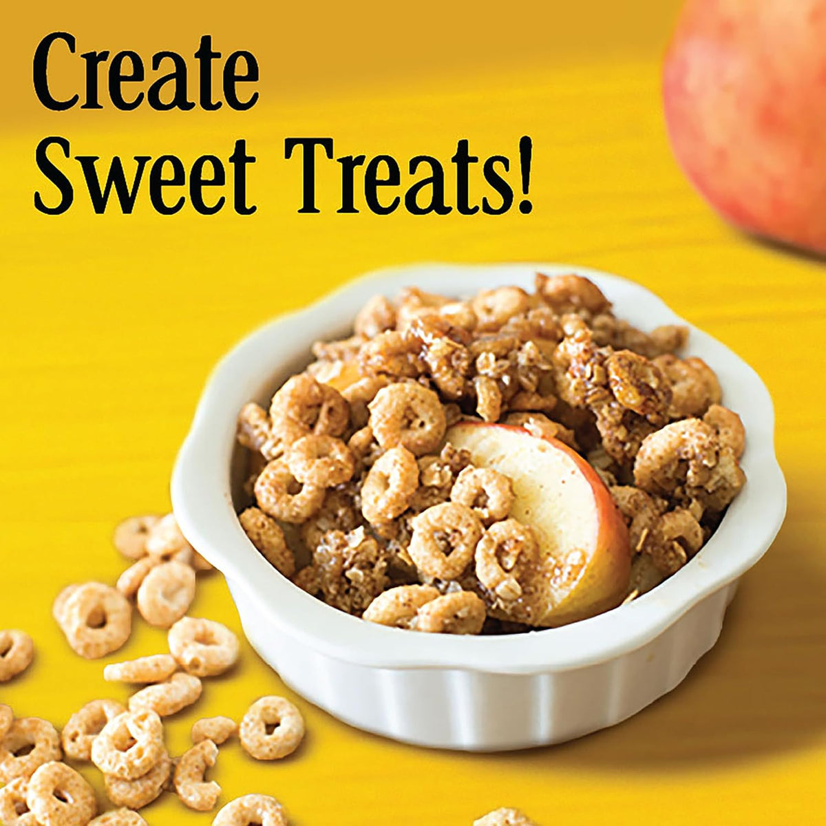 Apple Cinnamon Cheerios, Heart Healthy Gluten Free Breakfast Cereal, Made with Whole Grain Oats, Family Size, 19 oz