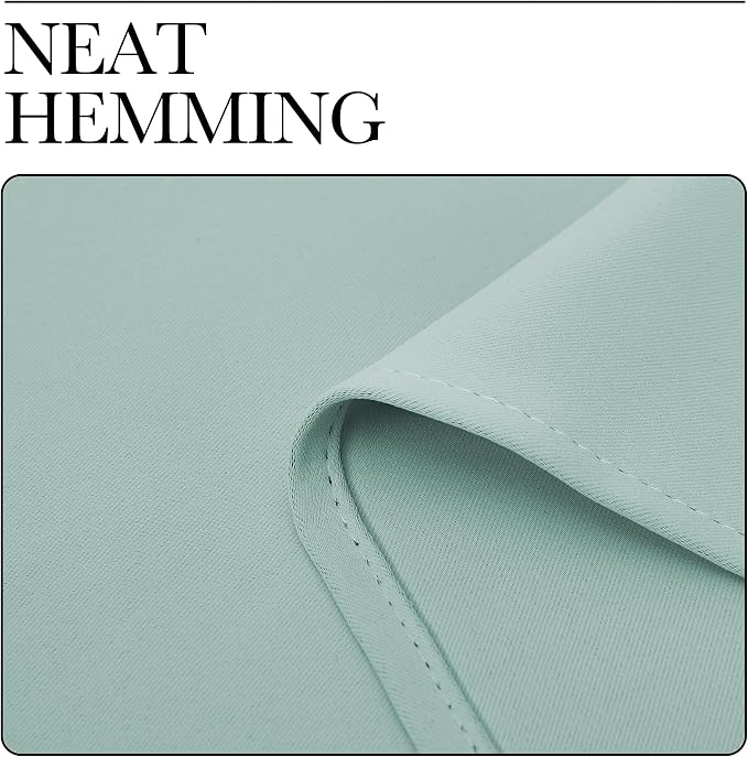 NICETOWN Kitchen Curtains, Short Blackout Curtains & Drapes, Aqua Blue