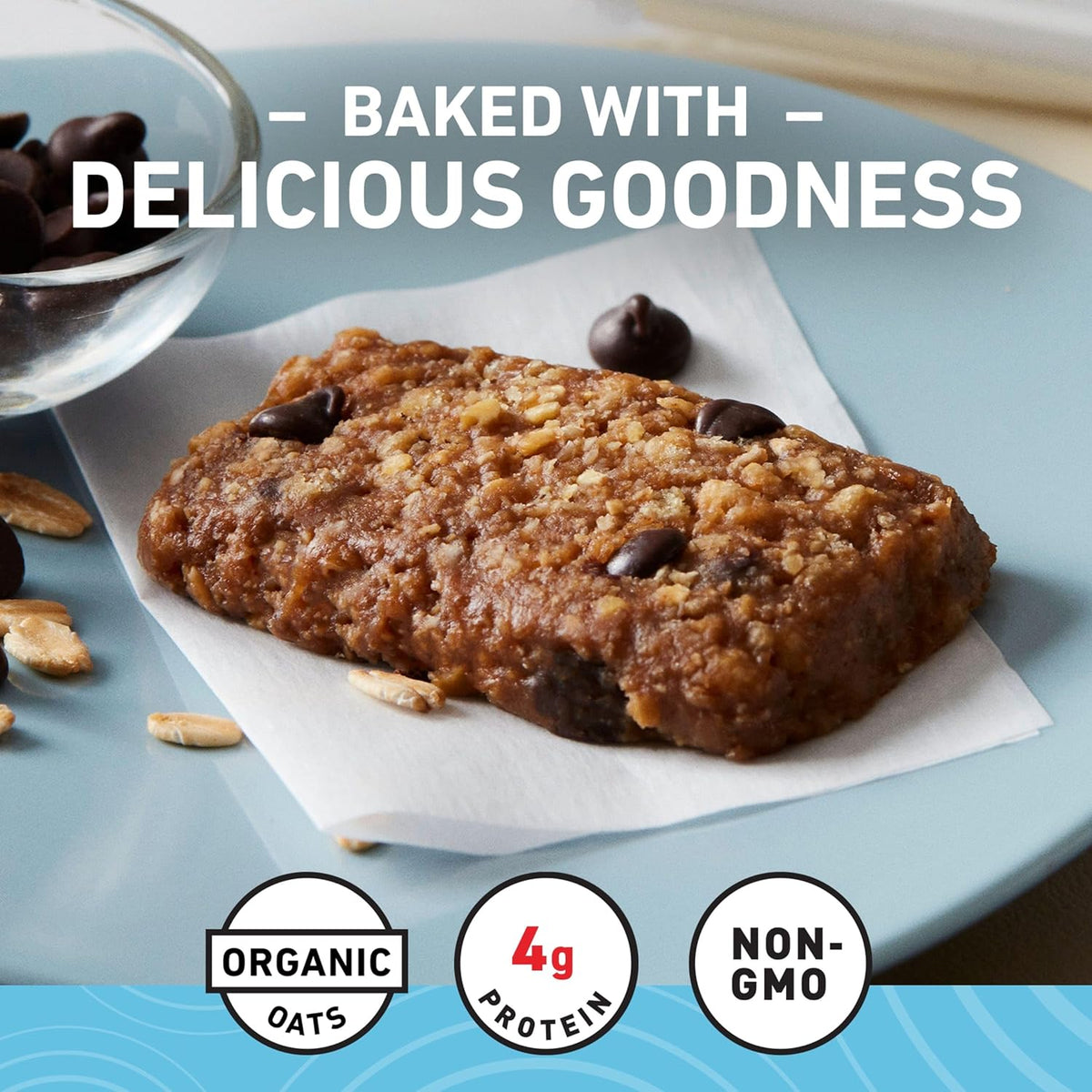 CLIF BAR Minis - Chocolate Chip - Made with Organic Oats - 4g Protein - Non-GMO - Plant Based - Snack-Size Energy Bars - 0.99 oz. (20 Pack)