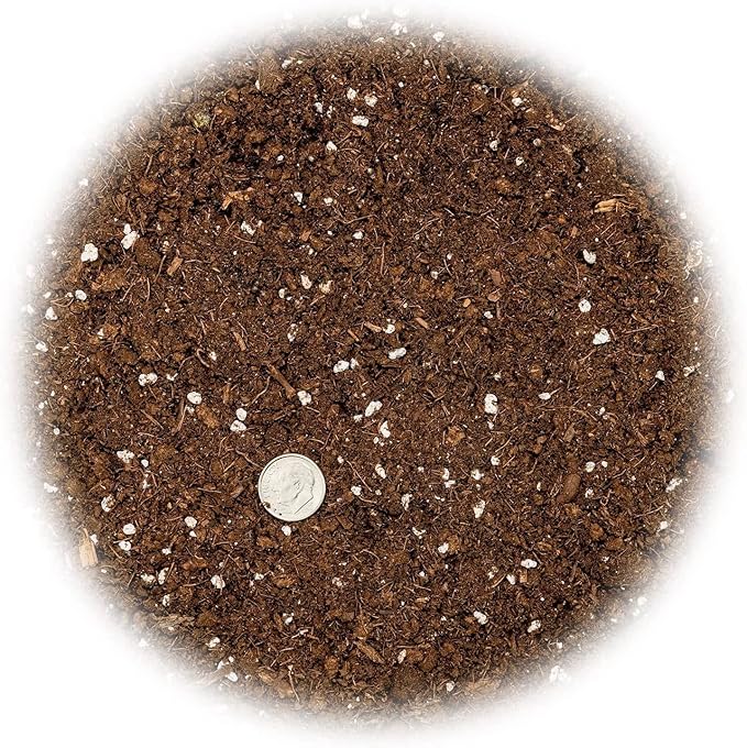 GARDENERA Premium Bamboo Potting Soil Mix - (5 Quart Bag)