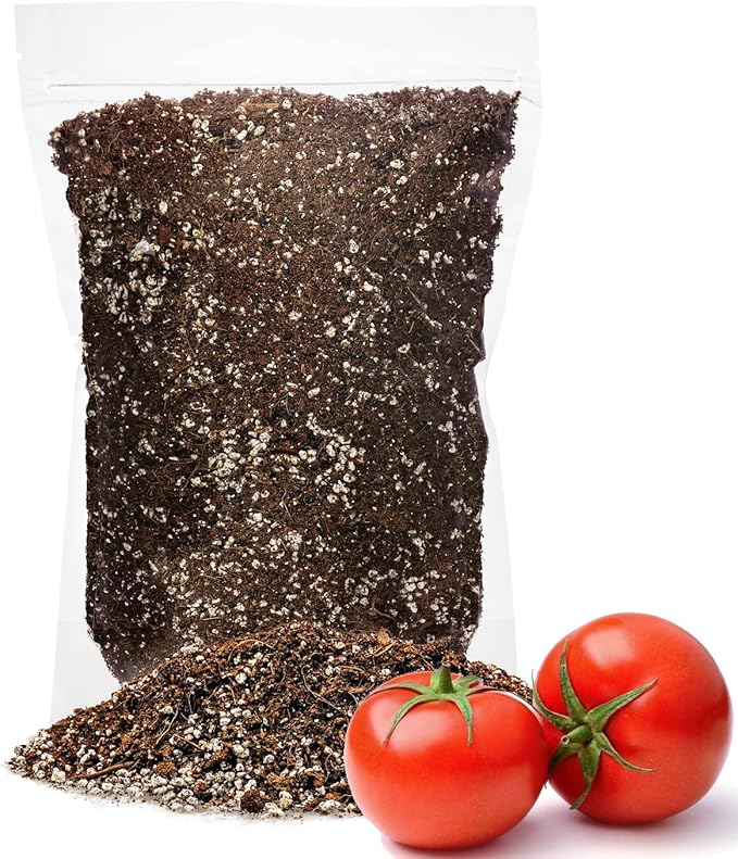 GARDENERA Organic Potting Soil for Tomato Plants - 1 Quart - Hand-Mixed with Natural Ingredients for Optimal Growth and Nutrient Retention