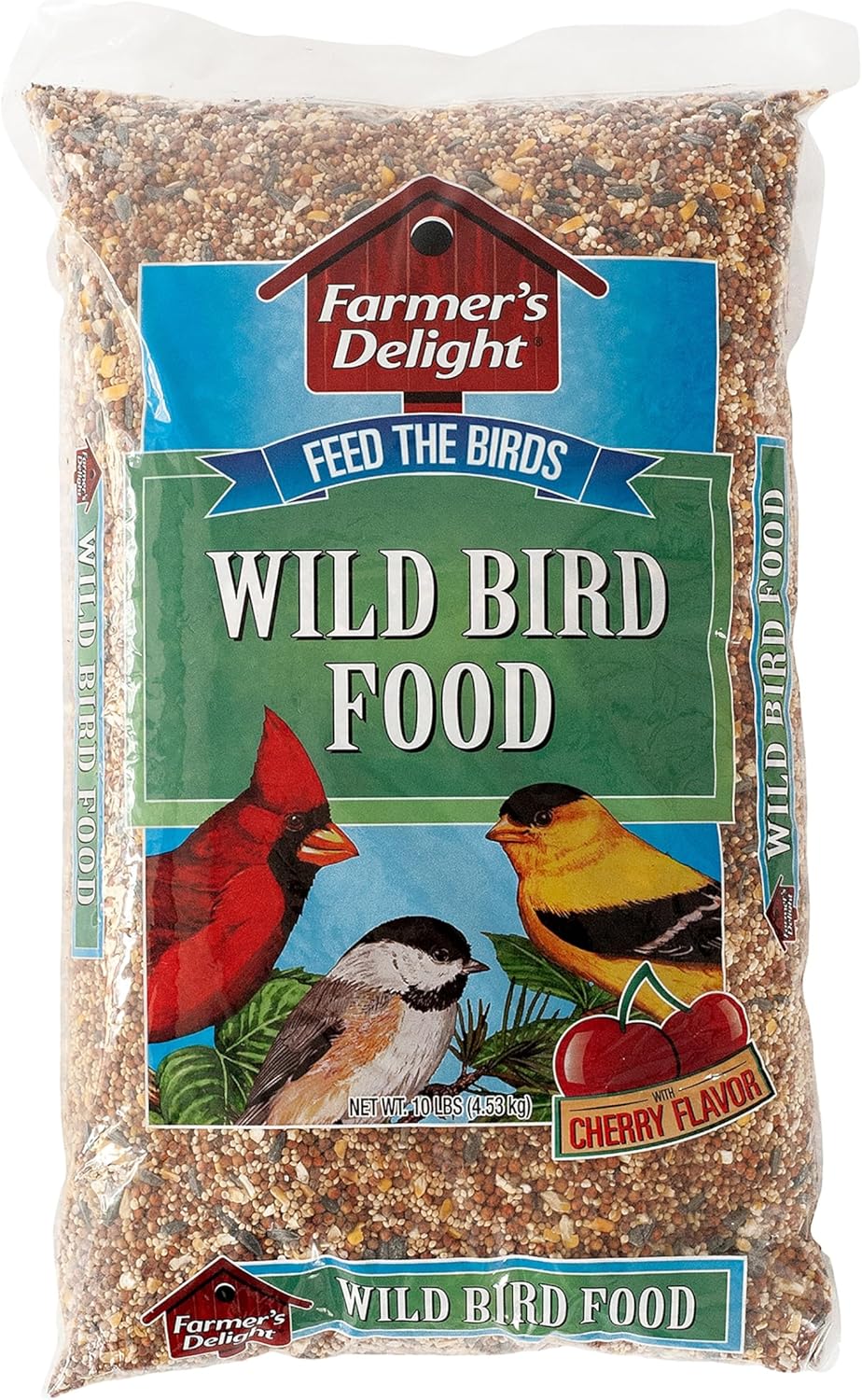 Wagner's 53002 Farmer's Delight Wild Bird Food with Cherry Flavor, 10-Pound Bag