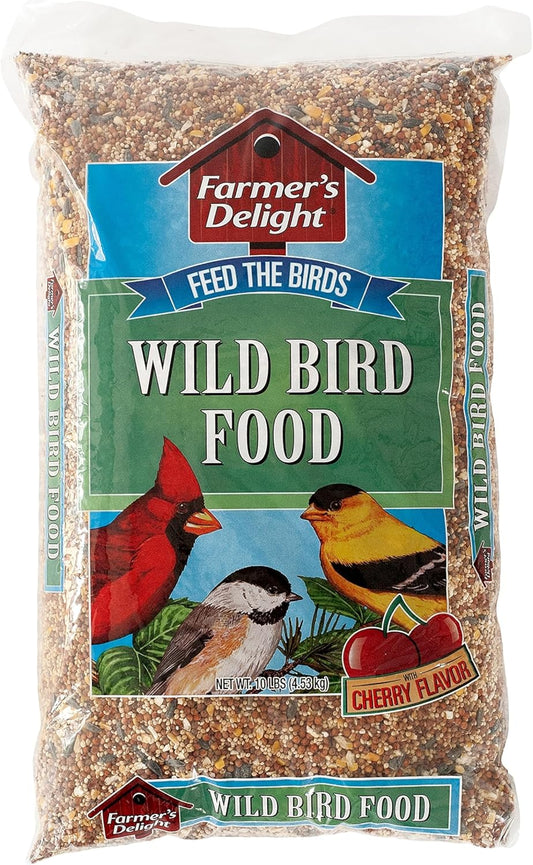 Wagner's 53002 Farmer's Delight Wild Bird Food with Cherry Flavor, 10-Pound Bag