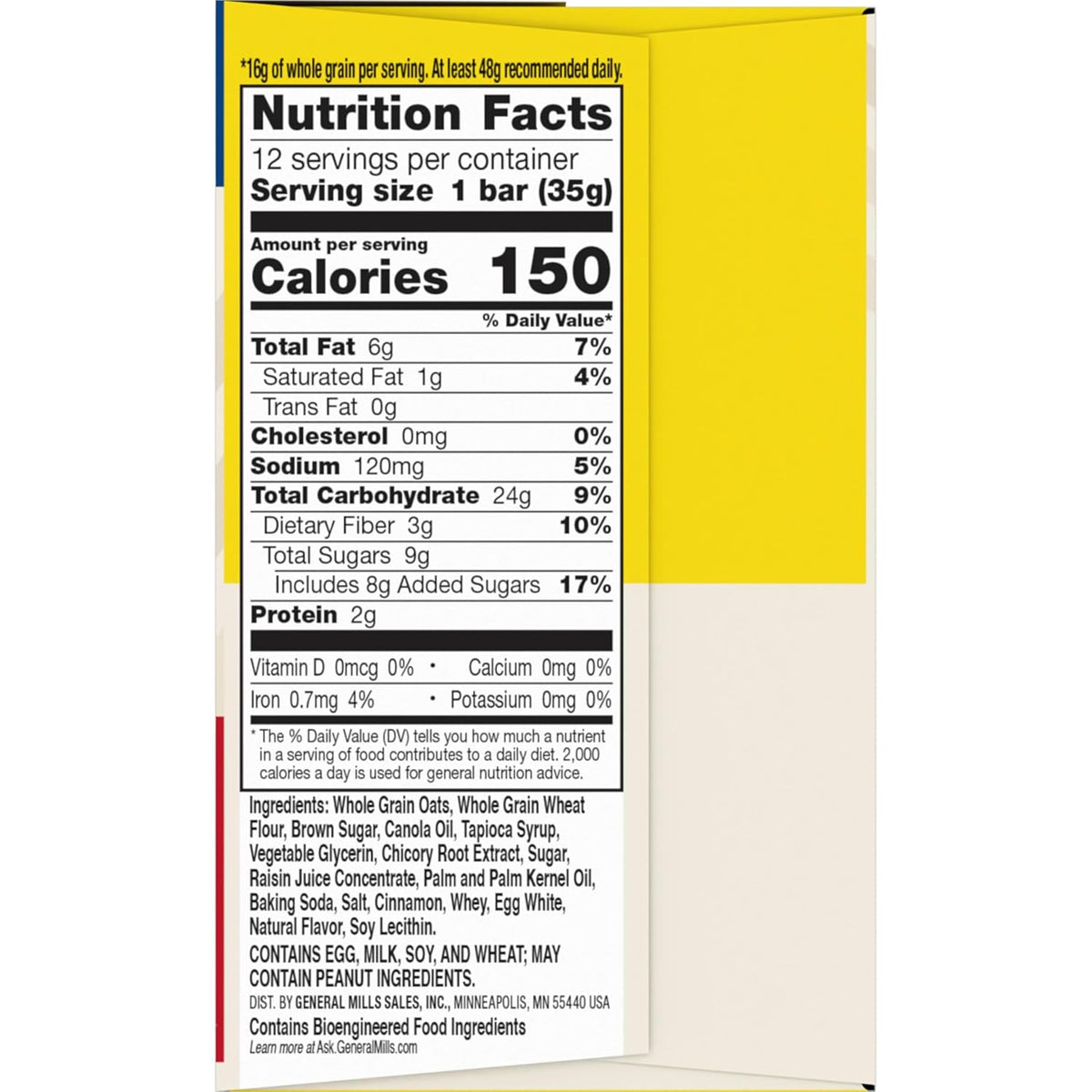 Nature Valley Soft Baked Oatmeal Squares, Cinnamon Brown Sugar, 12 Bars, 14.88 oz