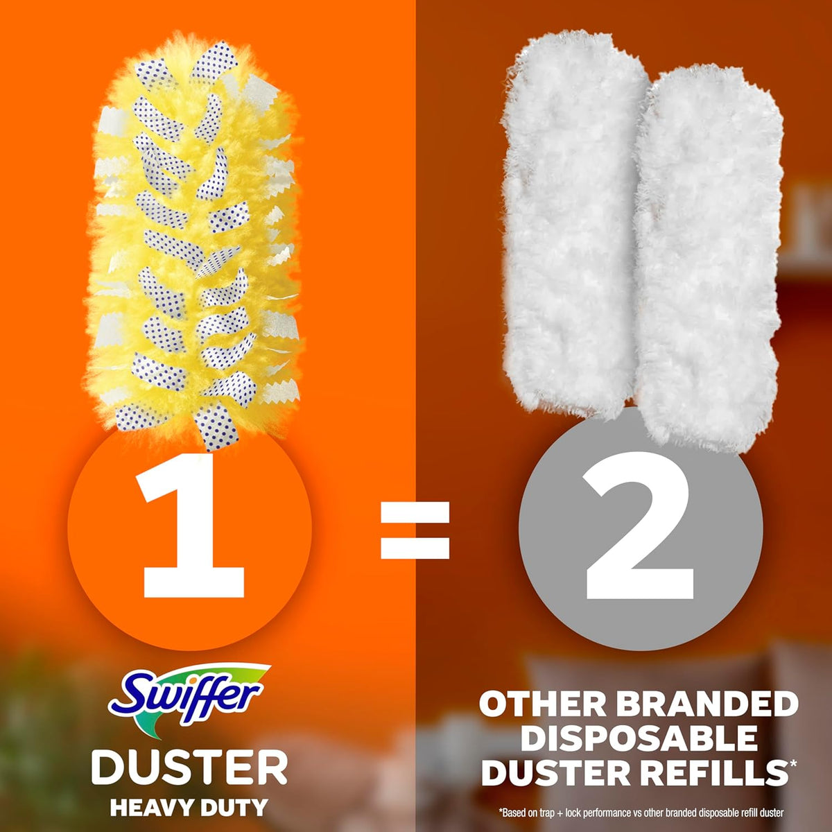 Swiffer Duster Kit with 6 ft Super Extendable Handle, Heavy Duty Starter Kit with 8 Refills