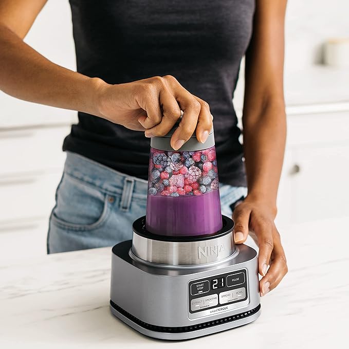 Ninja Foodi SS100 Smoothie Bowl Maker & Nutrient Extractor 1100W Blender SS101 (Renewed) (Ninja Foodi SS101)