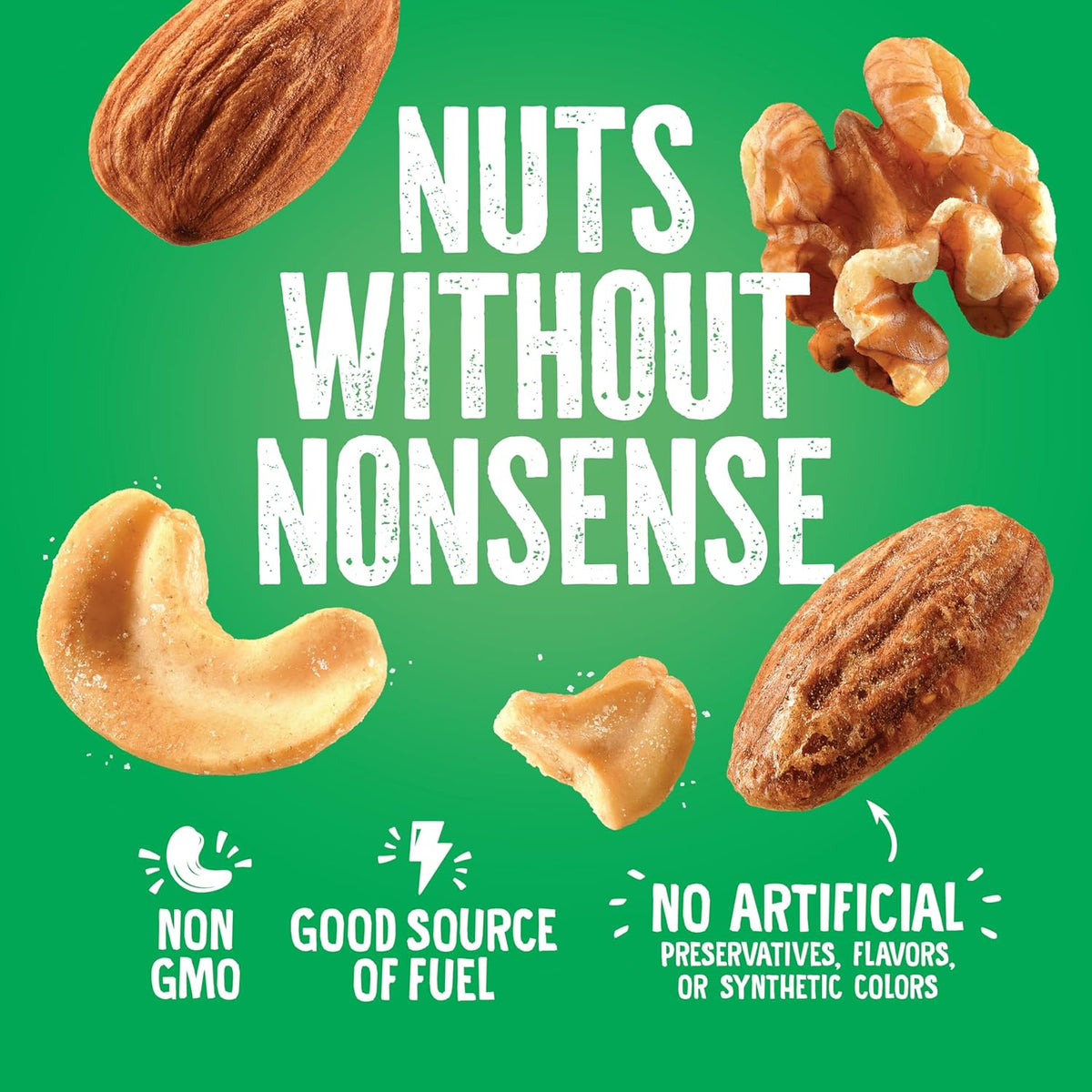 Emerald Nuts Mixed Nuts Variety Pack 18ct (1-Pack) , 100-Calorie Individual Packs , Features Dry Roasted Almonds, Natural Almonds & Walnuts, and Roasted & Salted Cashews