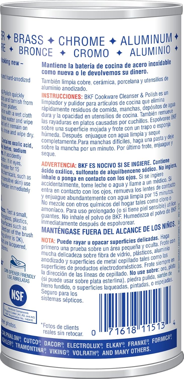 Bar Keepers Friend Superior Cookware Cleanser & Polish | 12-Ounces | 1-Unit