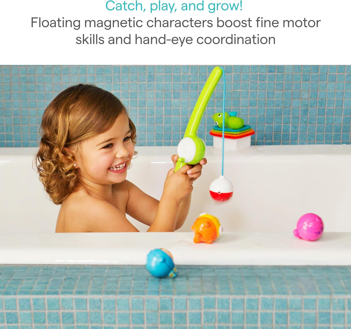 Munchkin® Fishin'™ Magnetic Baby and Toddler Bath Toy, 4pc Set