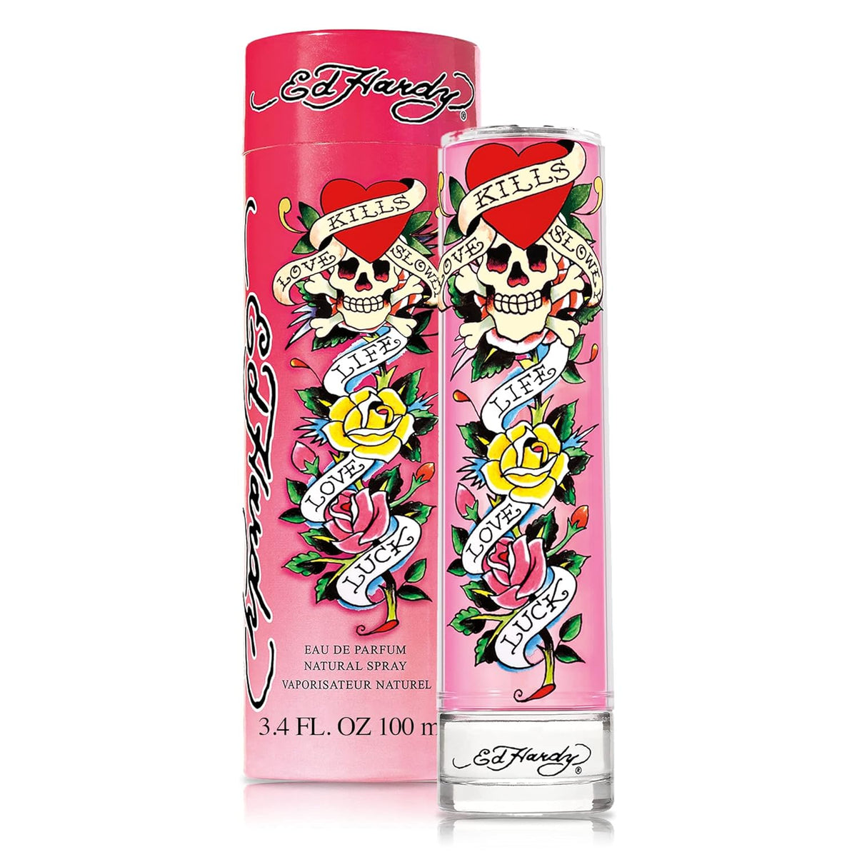 Ed Hardy Women's Perfume Fragrance by Christian Audigier, Eau De Parfum, 3.4 Fl Oz