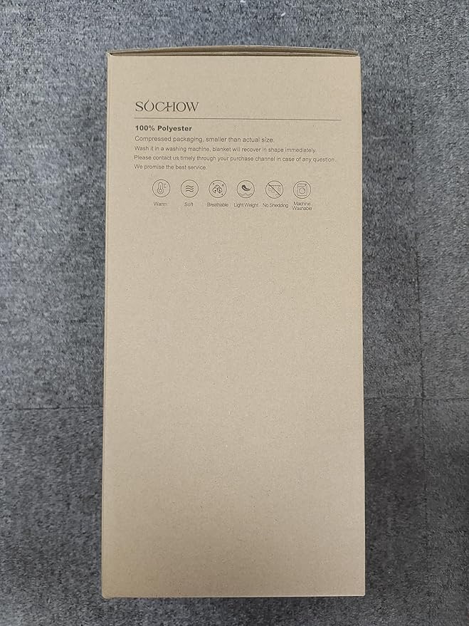 SOCHOW Buffalo Plaid Sherpa Fleece Throw Blanket, Double-Sided Checkered Super Soft Luxurious Bedding Blanket 60 x 80 inches, Orange