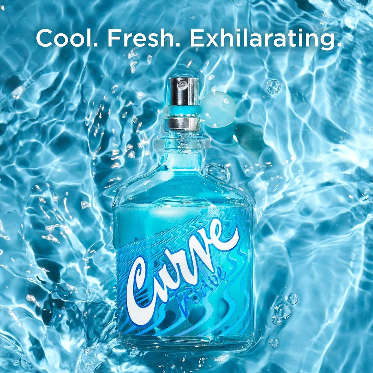 Curve Men's Cologne Fragrance Spray, Casual Cool Day or Night Scent, Curve Wave, 4.2 fl oz