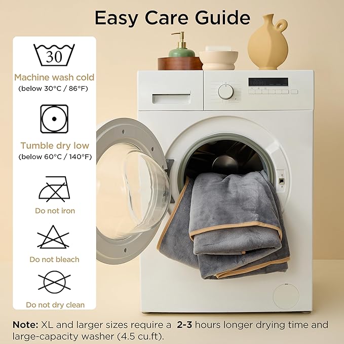 Bedsure Waterproof Blanket for Bed - Sherpa Fleece Waterproof Dog Blankets for Large Dogs, Pet Blankets for Bed/Couch/Dog Crate, Soft Plush Reversible Furniture Protector, Twin-XL, 66"x90", Grey