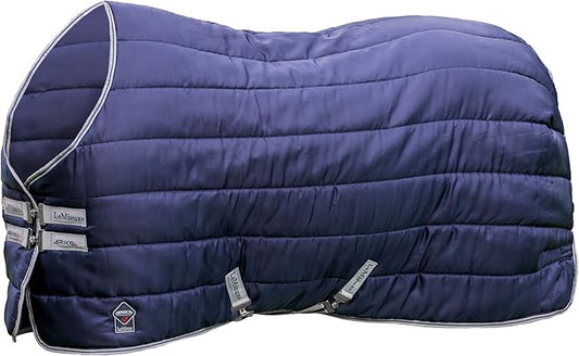 LeMieux Arika Stable-Tek 100g Blanket - Diamond Ripstop Outer - Breathable and Stain Repellent - Navy - 84"
