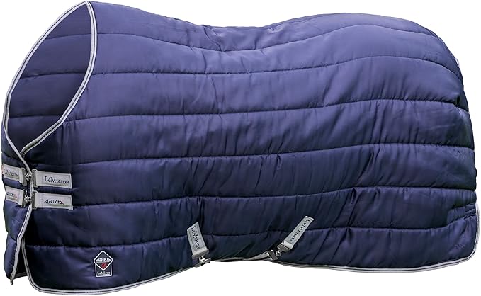 LeMieux Arika Stable-Tek 100g Blanket - Diamond Ripstop Outer - Breathable and Stain Repellent - Navy - 78"