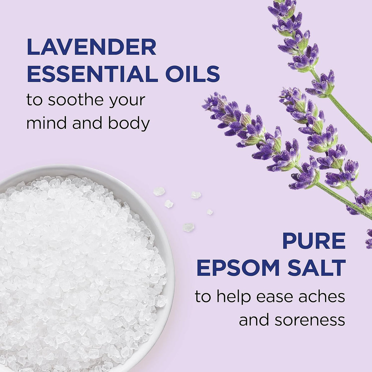 Dr Teal's Epsom Salt Soaking Solution, Soothe & Sleep, Lavender, 3lbs