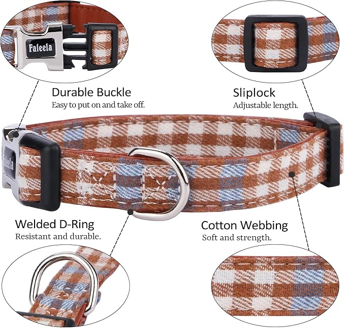 Faleela Soft &Comfy Bowtie Dog Collar,Detachable and Adjustable Bow Tie Collar,for Small Medium Large Pet (Medium (Pack of 1), Orange)