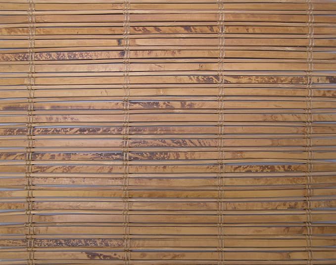 Cordless Woven Wood Roman Shades, 65W x 36H, Winthrop Camel, Sizes 20-72 Wide