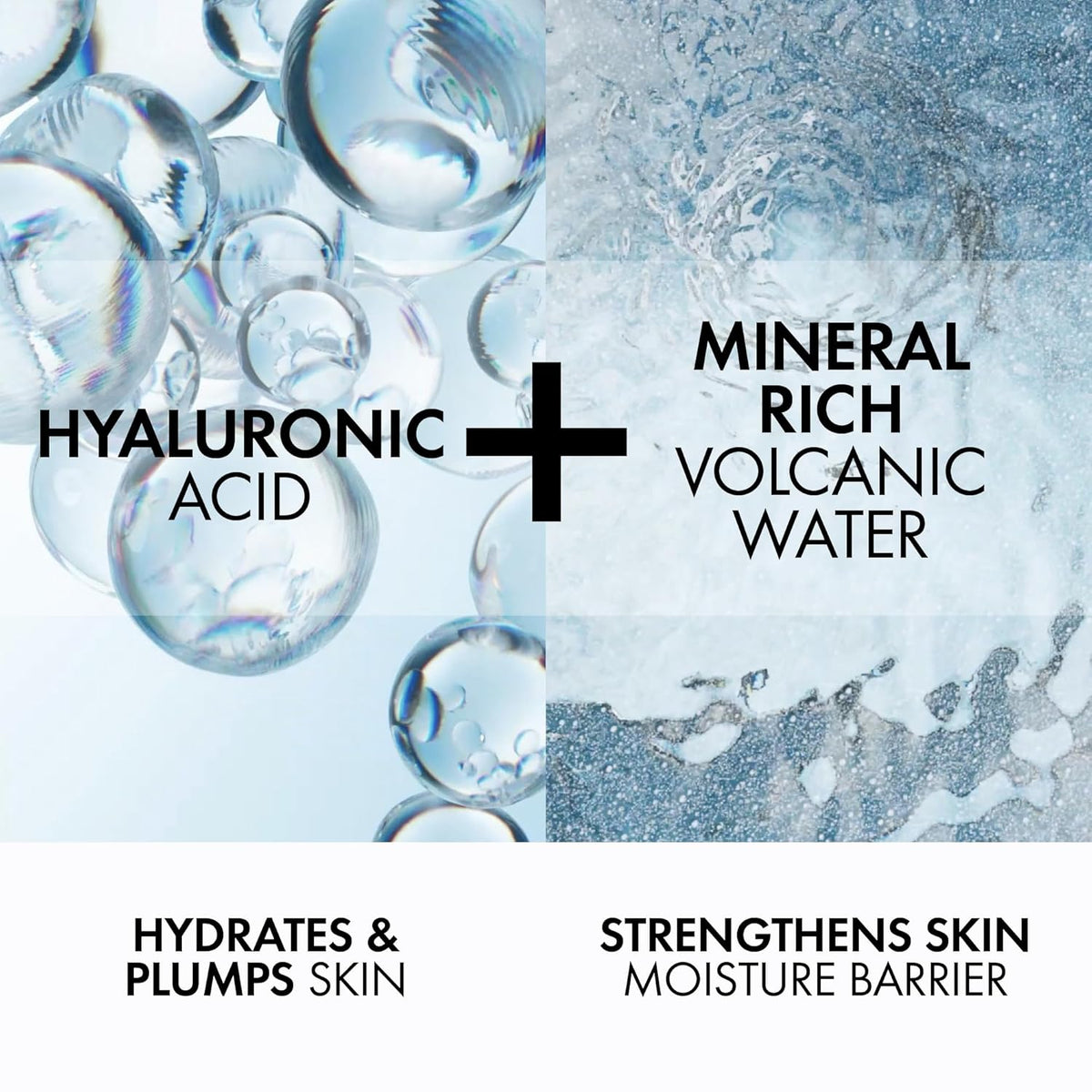 Vichy Mineral 89 Booster, Pure Hyaluronic Acid Serum for Face with Volcanic Mineral Water for Skin Barrier Repair, Plumps & Hydrates, Lightweight Moisturizing Gel, Oil-Free, Non-Sticky