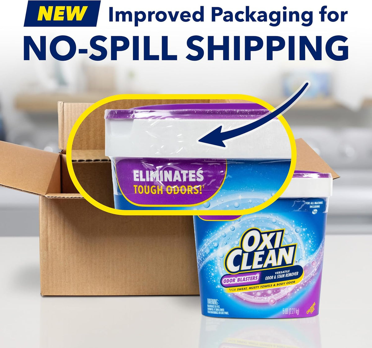 OxiClean Odor Blasters Versatile Odor and Stain Remover Powder, 5 lb