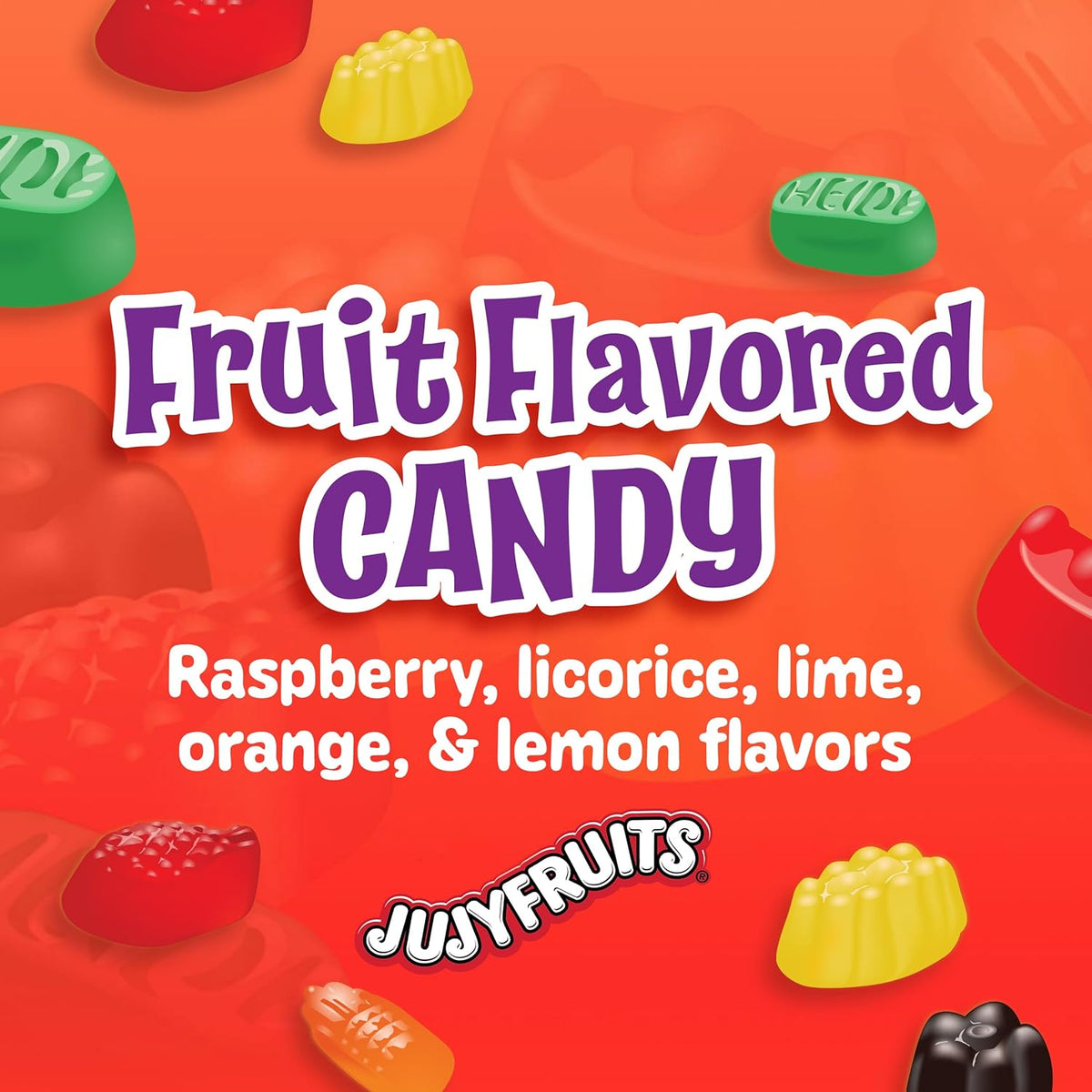 Wonka Jujyfruits Gummy candy, Assorted Gummy Candy, 12oz Resealable Bag