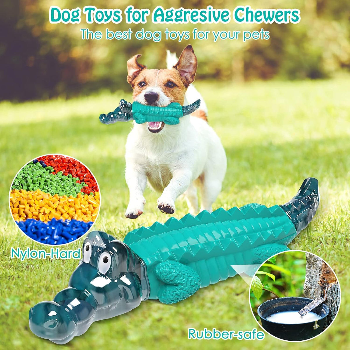 Dog Toys for Aggressive Chewers - Tough,Indestructible Dog Chew Toys for Large, Medium,Small Breed to Keep Them Busy