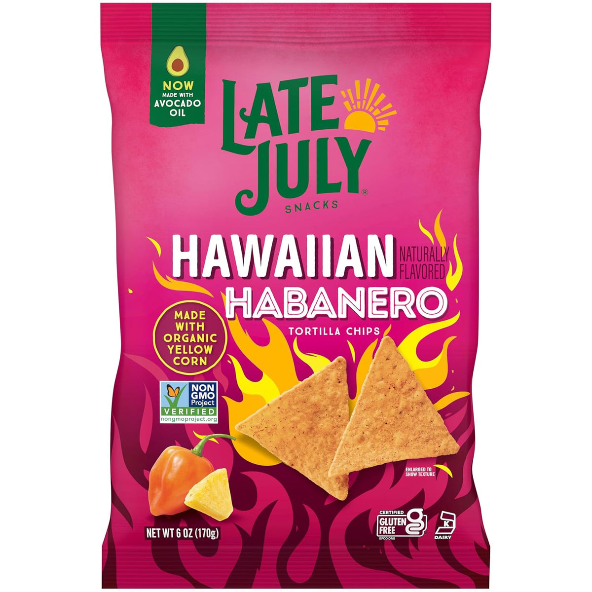 LATE JULY Snacks Jalapeno Lime Tortilla Chips, 6 Oz Bag