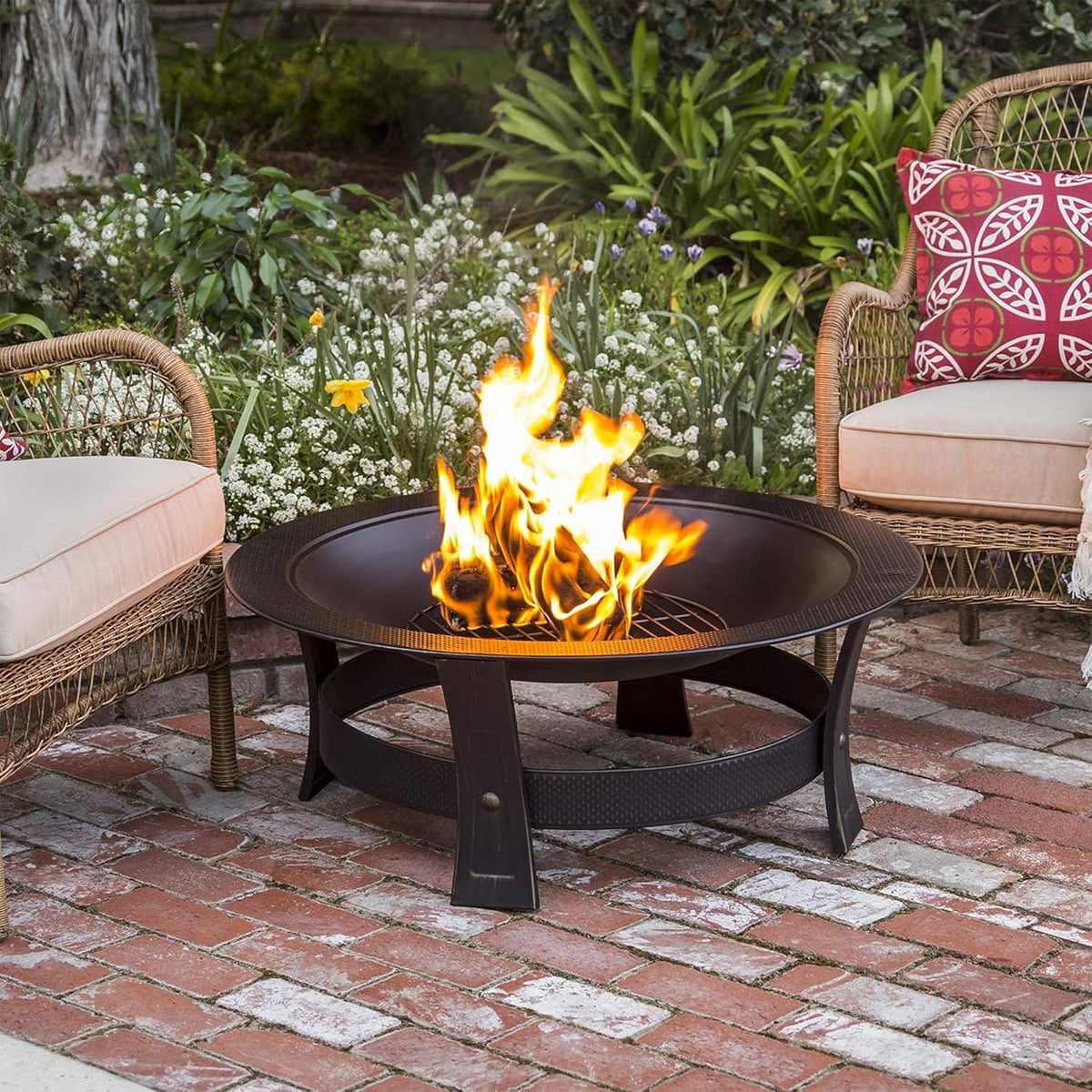 Duraflame 2.5-lb 1.5-Hour Burn Indoor/Outdoor Firelog (12-Count) - Perfect Fire-Log Substitute for Your Fireplace, Great for a Campfire, Chimney-Safe, Easy to Use, Fast Lighting with Starter (2 Items)