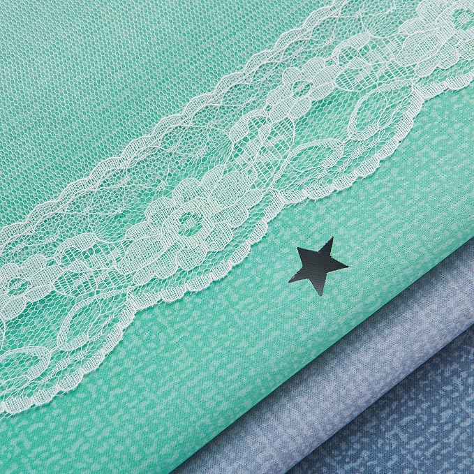 XiDi Curtains for Bedroom Decor, Rainbow Purplgreen grey34/54