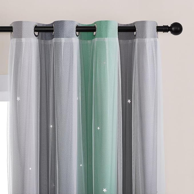 XiDi Blackout Curtains for Bedroom & Kids Room