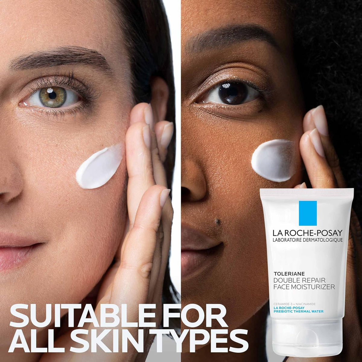 La Roche Posay Toleriane Double Repair Face Moisturizer, Daily Moisturizer Face Cream with Ceramide and Niacinamide for All Skin Types, Oil Free, Fragrance Free