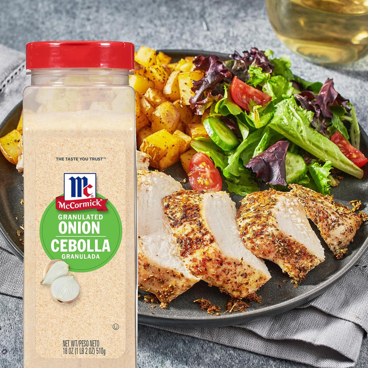 McCormick Granulated Onion, 18 oz