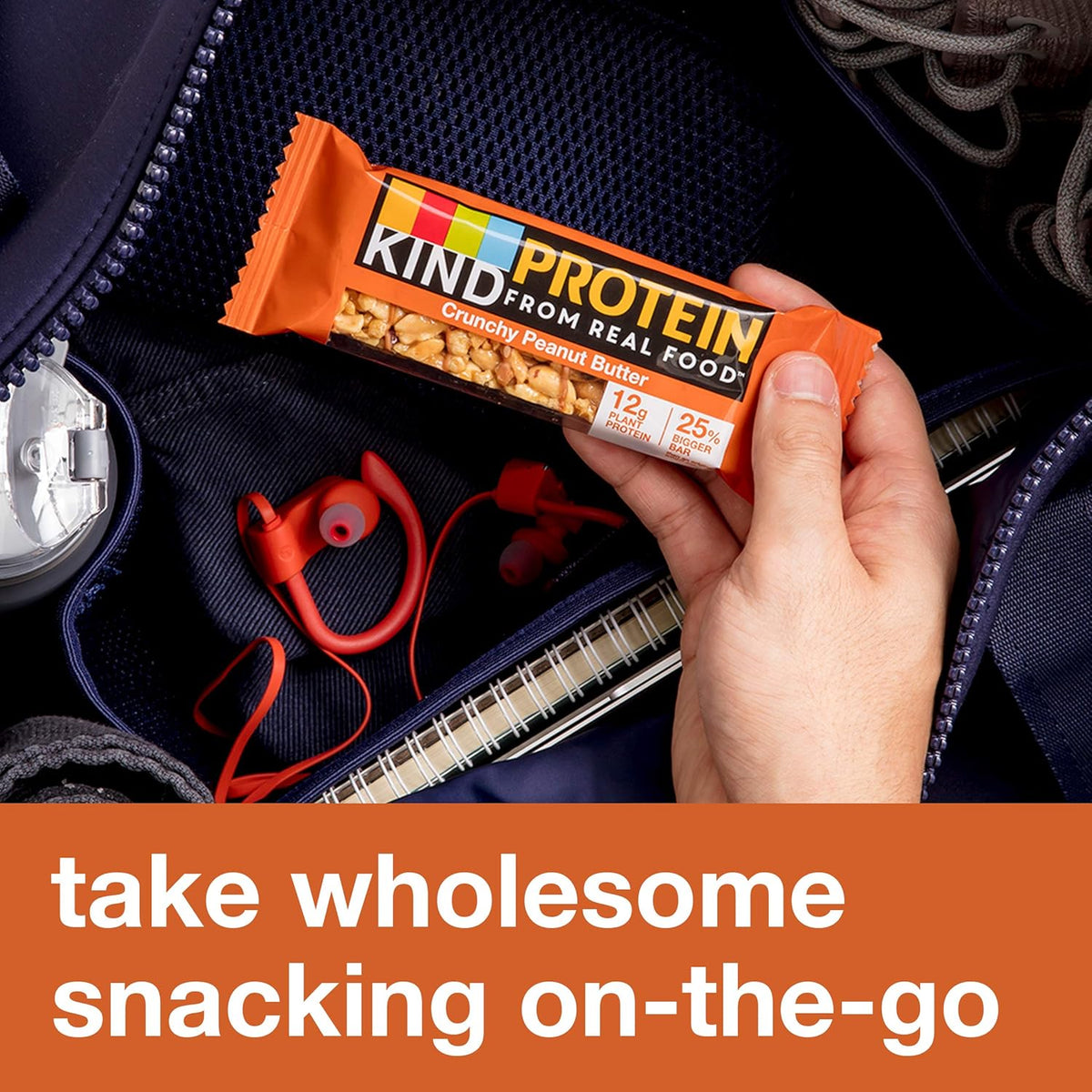 KIND Protein Bars, Crunchy Peanut Butter, Gluten Free, Healthy Snacks, 12g Protein, 12 Count