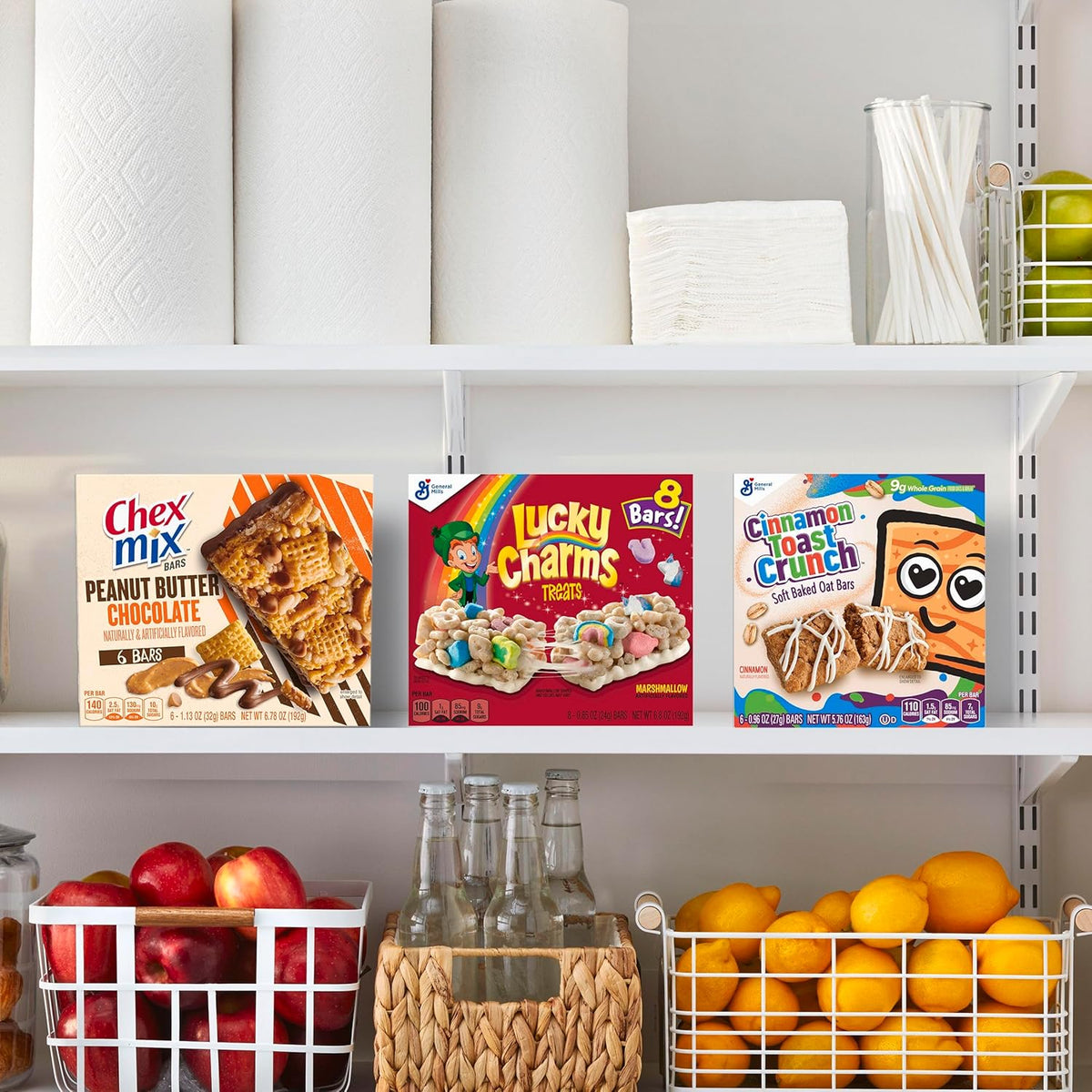 Cinnamon Toast Crunch Cereal Treat Bars, Snack Bars, 8 Ct, 6.8 oz